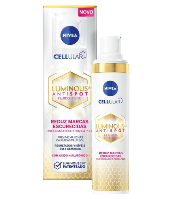 Creme Facial Nivea Anti-manchas Cellular Luminous Fps 50 com 40ml