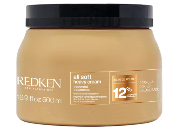 Redken All Soft Heavy Cream - Máscara de Hidratação 500ml