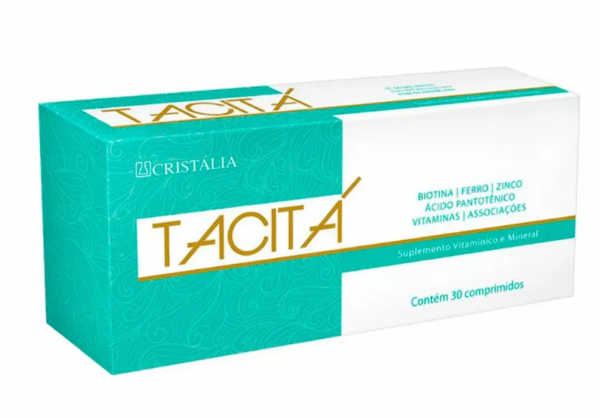 Suplemento Vitamínico Tacitá Unhas e Cabelos com 30 Comprimidos